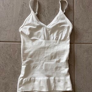 SPANX White fitted smoothing Tank Top - small